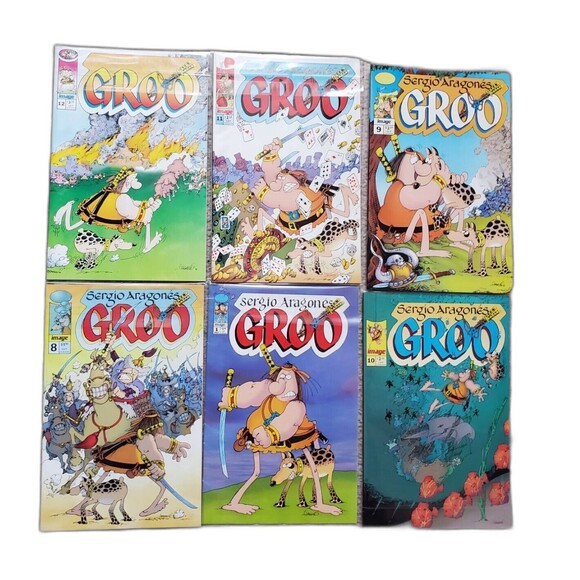 Sergio Aragones GROO Image Comics 1995 MIXED Lot Very Good Non-Smoking Home - Picture 1 of 9